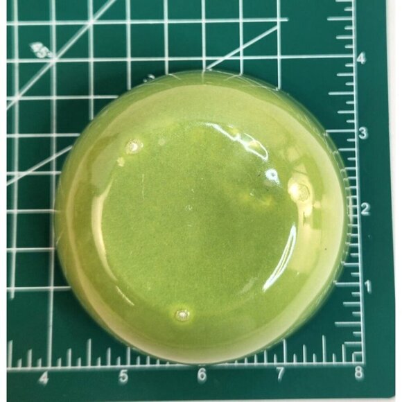 Set Of 2 Vintage Green Ceramic serving Bowls or small planter USA Marked Small D - Picture 5 of 7